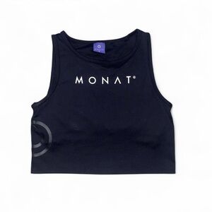 Monat Black Activewear Tank Top Size Medium